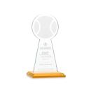 Edenwood Tennis Amber Obelisk Crystal Award