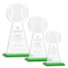 Employee Gifts - Edenwood Tennis Green Obelisk Crystal Award