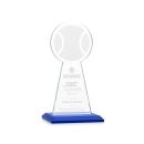 Edenwood Tennis Blue Obelisk Crystal Award