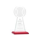 Edenwood Tennis Red Obelisk Crystal Award