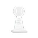 Edenwood Tennis White Obelisk Crystal Award