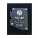 Frosted Acrylic Cutout Arizona Plaque