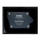 Frosted Acrylic Cutout Iowa Plaque