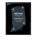 Frosted Acrylic Cutout Indiana Plaque