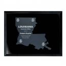 Frosted Acrylic Cutout Louisiana Plaque