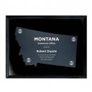 Frosted Acrylic Cutout Montana Plaque