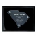 Frosted Acrylic Cutout South Carolina Plaque