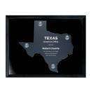Frosted Acrylic Cutout Texas Plaque