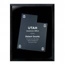 Frosted Acrylic Cutout Utah Plaque