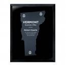 Frosted Acrylic Cutout Vermont Plaque
