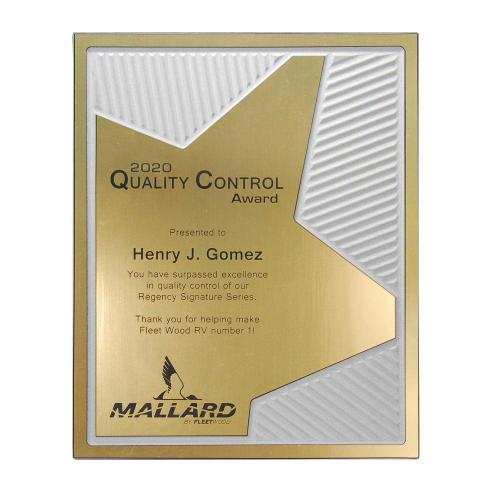 Corporate Awards - Award Plaques - Grooved Brilliance Plaque