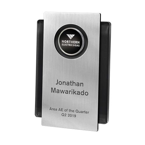 Corporate Awards - Acrylic Awards - Layered Acrylic Plaque With Accent Color