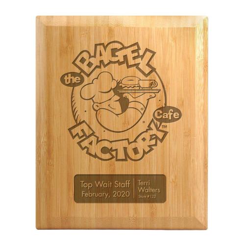 Corporate Awards - Award Plaques - Bamboo Laser Plaque