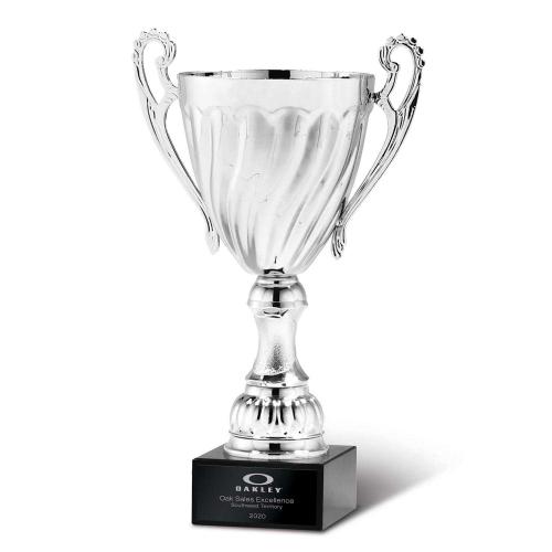 Corporate Awards - Metal Awards - Silver Metal Fluted Cup