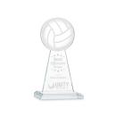 Edenwood Volleyball Clear Obelisk Crystal Award