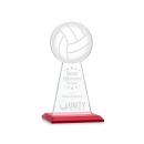 Edenwood Volleyball Red Obelisk Crystal Award