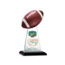 Edenwood Football Full Color Black Obelisk Crystal Award