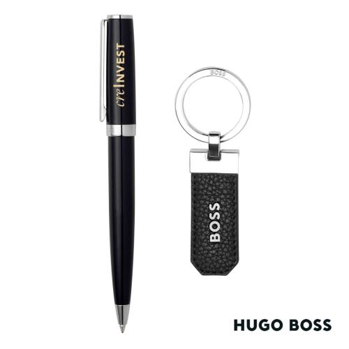 Corporate Recognition Gifts - Executive Gifts - Hugo Boss® Ballpoint Pen & Key Ring set