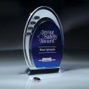 Blue And Optic Crystal Arches Perpetual Award