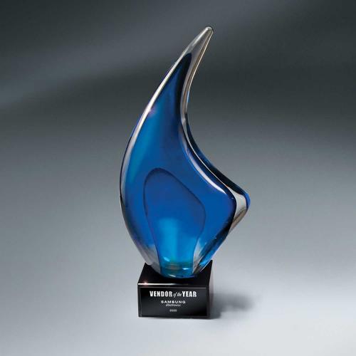 Corporate Awards - Glass Awards - Art Glass Awards - Indigo Art Glass