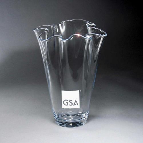 Corporate Awards - Glass Awards - Fluted Vase