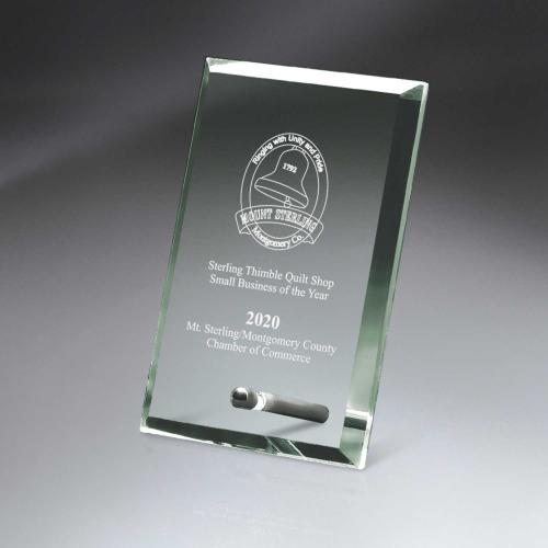 Corporate Awards - Jade Glass Pin Award