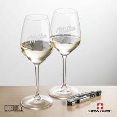 Employee Gifts - Swiss Force Opener & 2 RIEDEL Extreme Wine