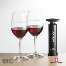 Employee Gifts - Swiss Force Effortless Opener & RIEDEL Oenologue Wine