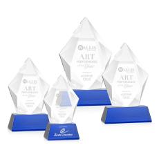 Employee Gifts - Devron Blue on Base Crystal Award