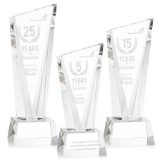 Employee Gifts - Plymouth Clear on Robson Base Peak Crystal Award