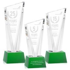 Employee Gifts - Plymouth Green on Robson Base Peak Crystal Award