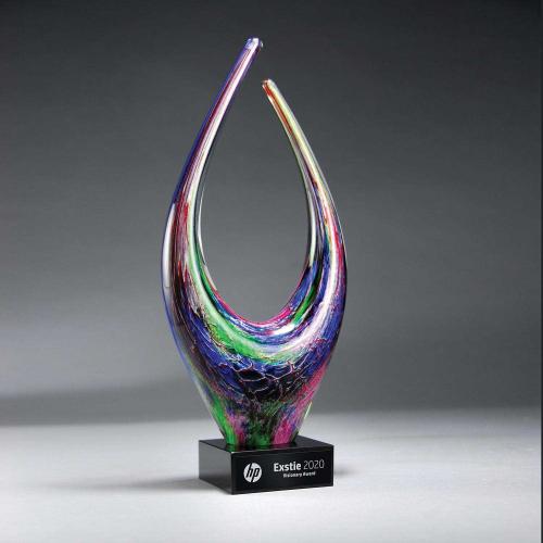 Corporate Awards - Glass Awards - Bold Artistic Glass Award