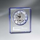 Blue Edge Crystal Gear Clock