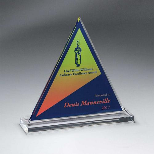 Corporate Awards - Acrylic Awards - VividPrint Acrylic Triangle Award