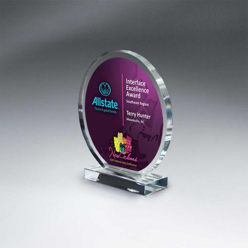 Corporate Awards - Acrylic Awards - VividPrint Acrylic Circle Award
