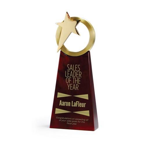 Corporate Awards - Metal Awards - Gold Shooting Star Award