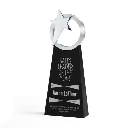 Corporate Awards - Metal Awards - Silver Shooting Star Award