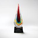 Faceted Tear Drop Art Glass Award