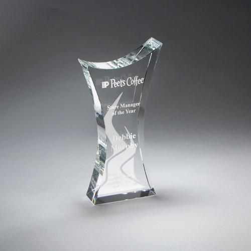 Corporate Awards - Crystal Awards - Freeform Crystal Award