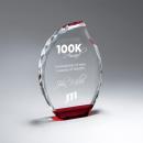 Red Faceted Flame Award