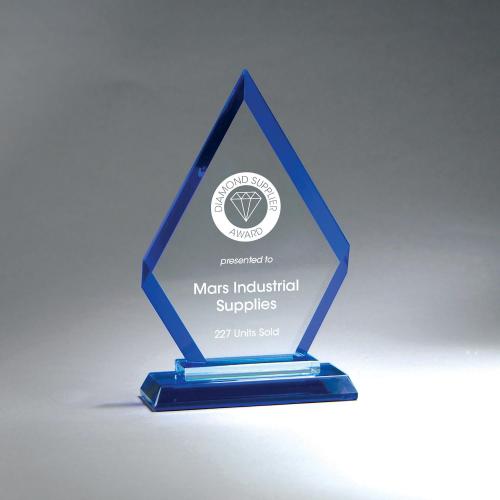 Corporate Awards - Crystal Awards - Blue Diamond Award