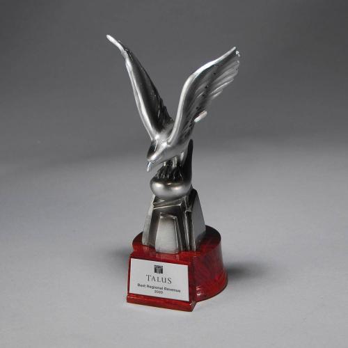 Corporate Awards - Resin Awards - Flying Eagle on Rosewood Base