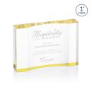 Langworth Gold Rectangle Acrylic Award