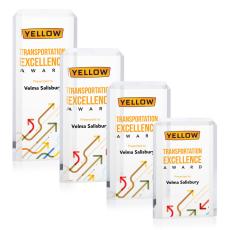 Employee Gifts - Powell Full Color Clear Rectangle Acrylic Award