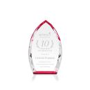 Wilton Red Arch & Crescent Crystal Award