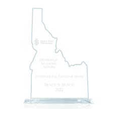 Employee Gifts - State Map  Idaho Abstract / Misc Glass Award