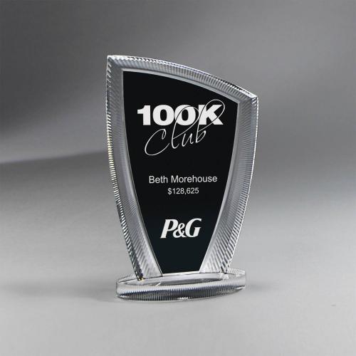 Corporate Awards - Acrylic Awards - Concentric Shimmer Acrylic Award