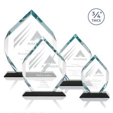 Employee Gifts - Royal Diamond Black Crystal Award