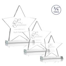 Chippendale Clear Star Crystal Award - Service Awards