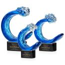 Oceana Black on Paragon Base Circle Glass Award